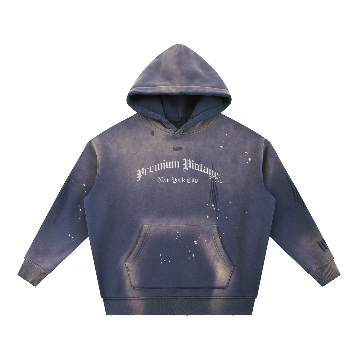 Premium Vintage Hoodie — Navy
