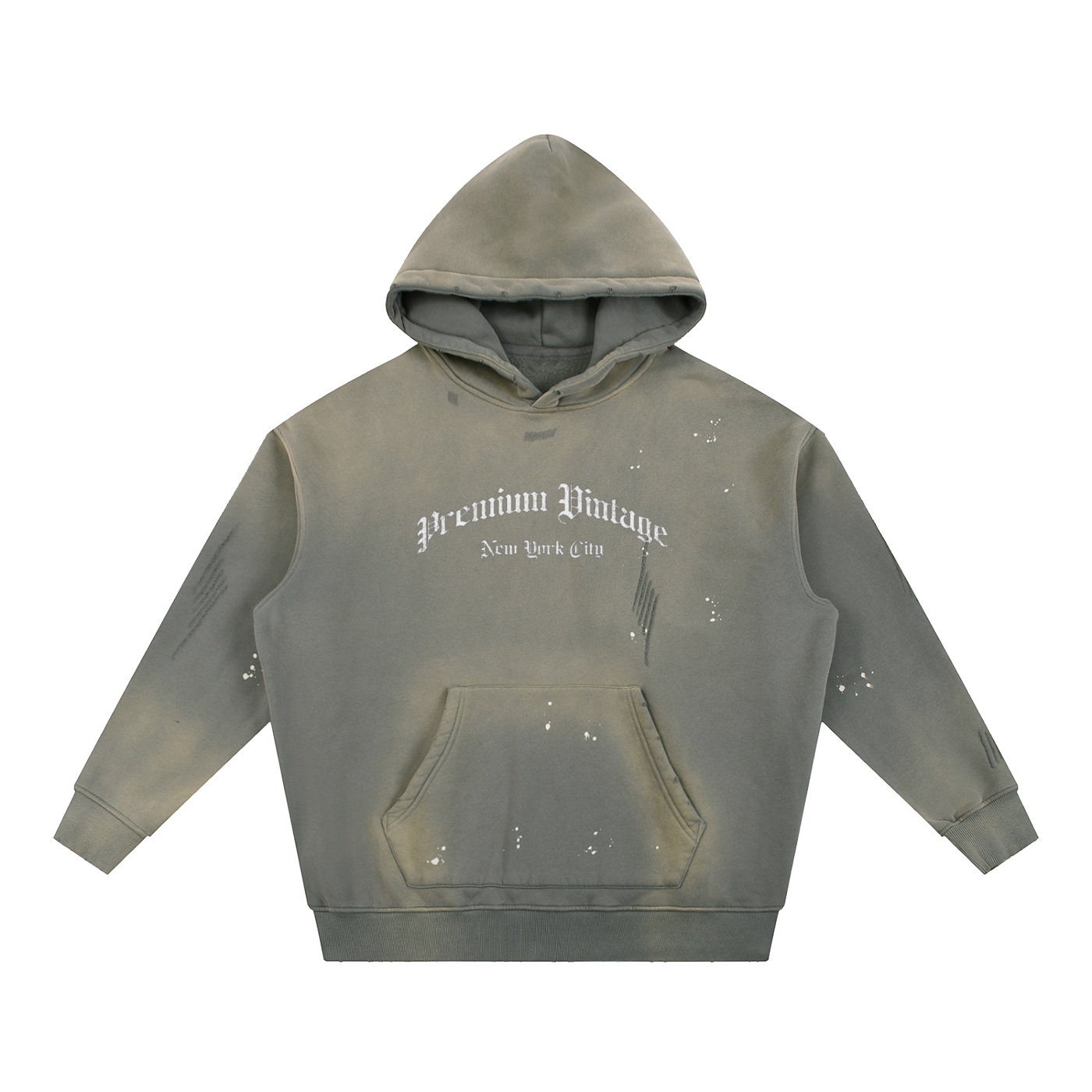 Premium Vintage Hoodie — Olive